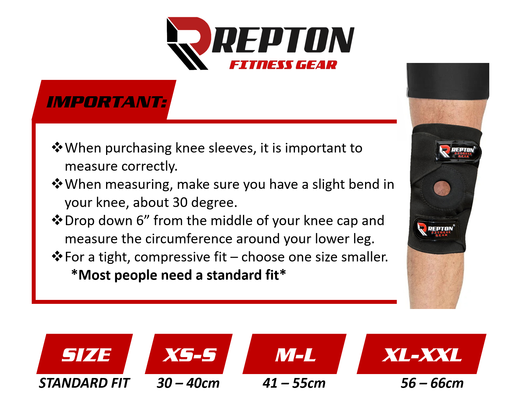 Knee braces - Knee Sleeves - Knee Support - Patella Brace for Knee Pain - Repton  Fitness Gear – Repton Fitness and Boxing Gears